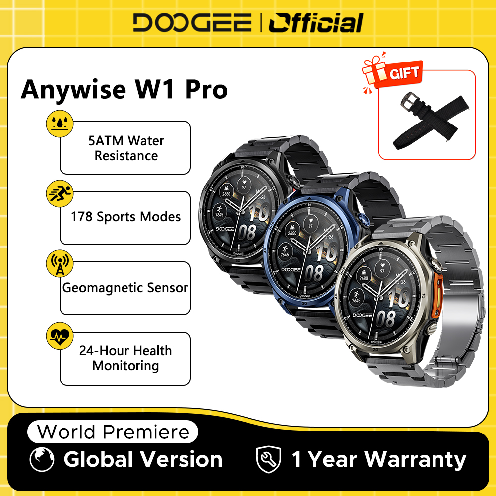 Smartwatch Health Watches - Умные часы DOOGEE ANYWISE W1 PRO,