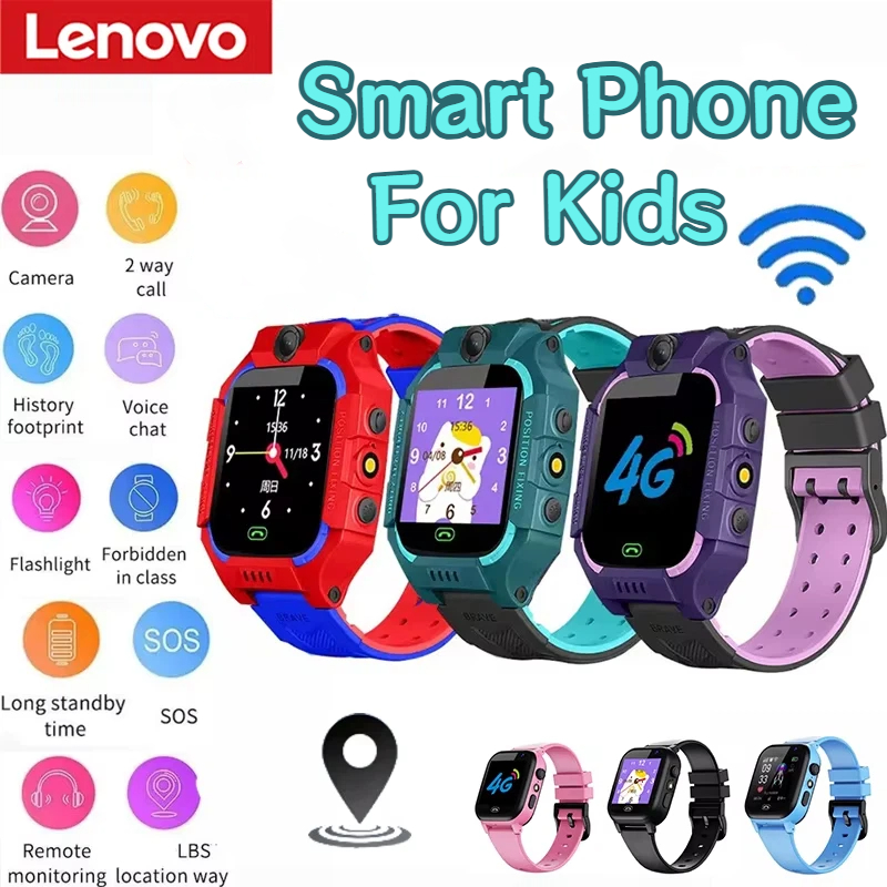 Smartwatch Watches For 12 Year Old Boy - Детские умные часы Lenovo с GPS,