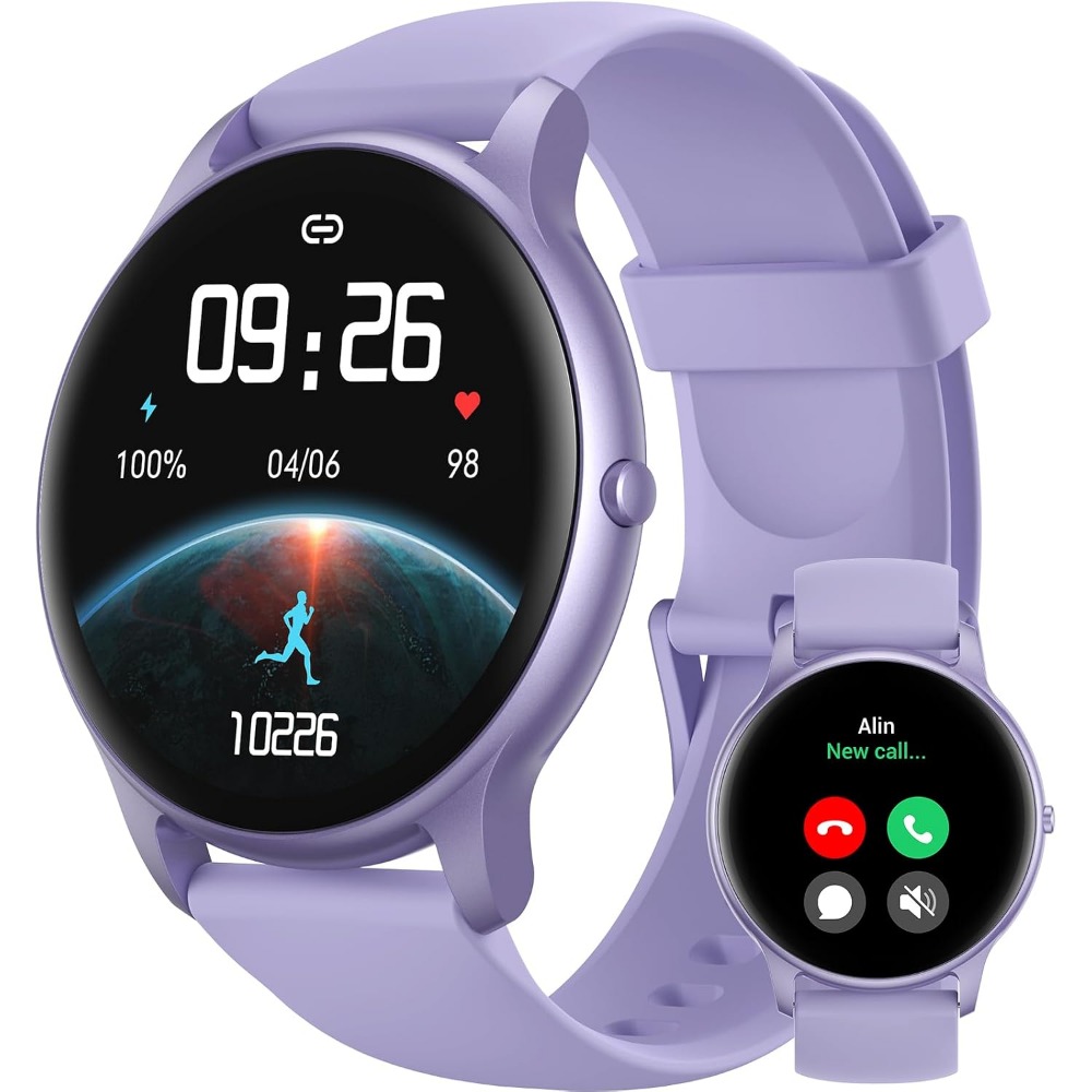 Smartwatch Purple Watches For Women - Умные часы с функцией звонков и