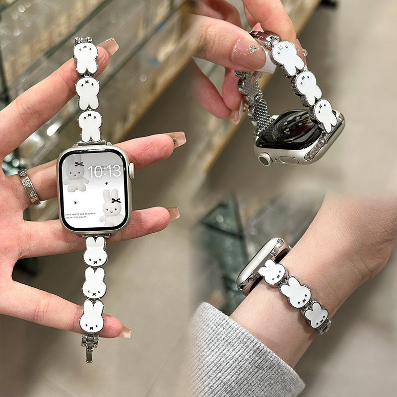 Apple Watch Band - Кожаный ремешок для часов Miffy Rabbit