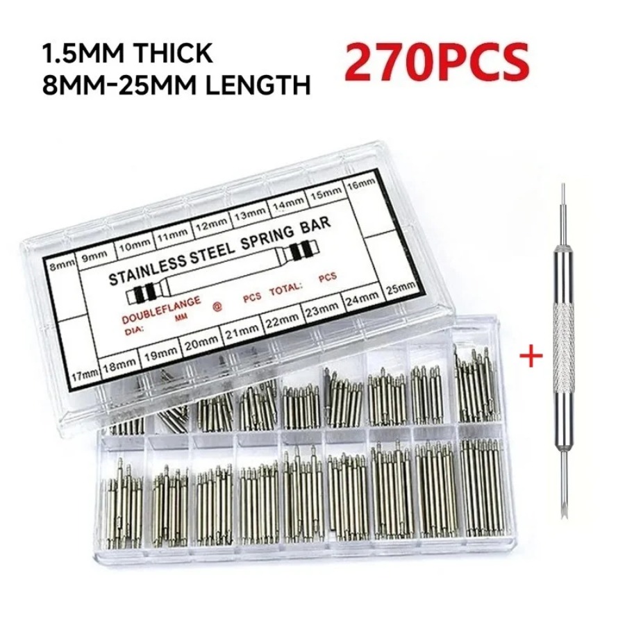 Spring Bar Tool - 270 шт./кор. пружинные стержни из нержавеющей