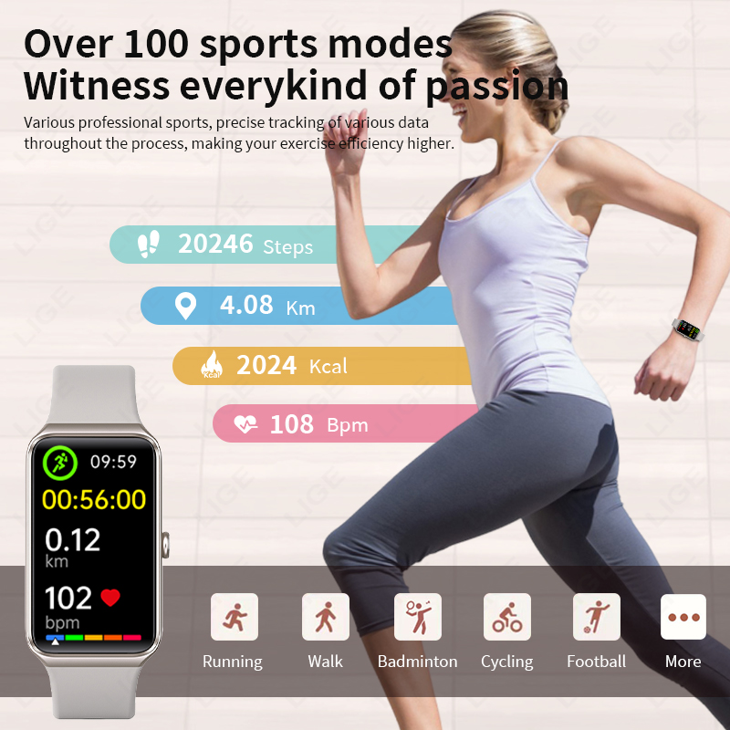 Умные часы LIGE Fashion для па – обзор и цена Smartwatch Latest Watches For Women