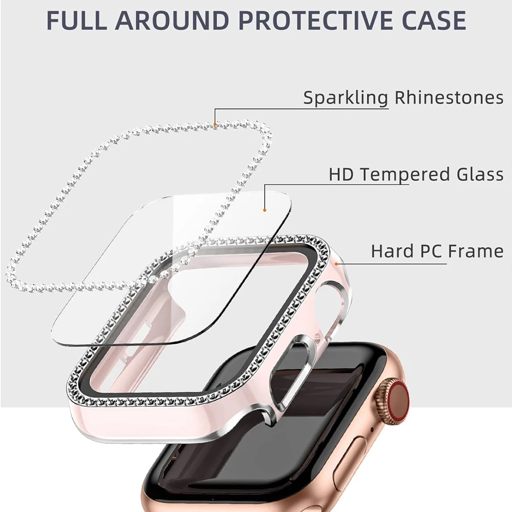 Роскошное стекло + чехол для A – обзор и цена Iwatch Smartwatch Series 7