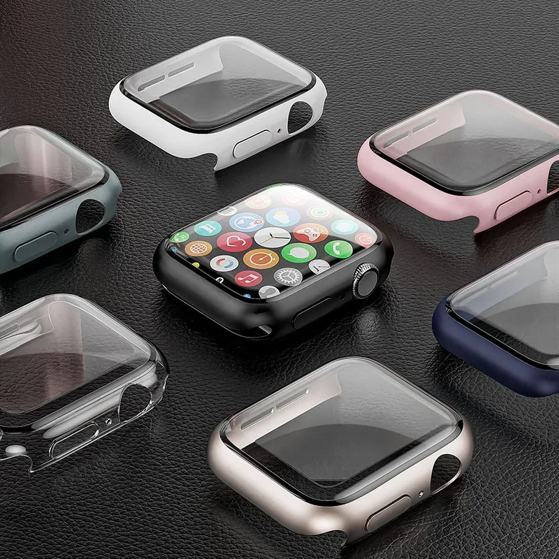 Закаленное стекло + чехол для  – обзор и цена Iwatch Smartwatch Series 7