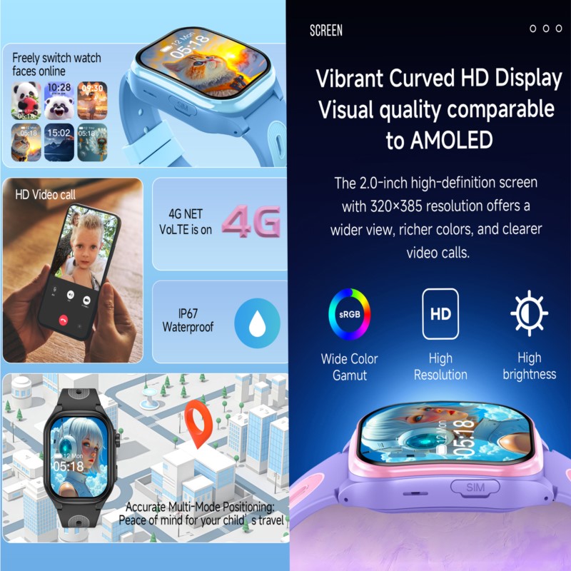 Детские Смарт-часы 4G GPS WIFI – обзор и цена Smartwatch Watches For 12 Year Old Boy