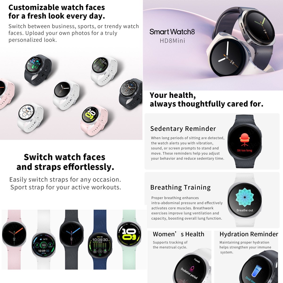 Новые смарт-часы 2026 года: 8  – обзор и цена Smartwatch Health Watches