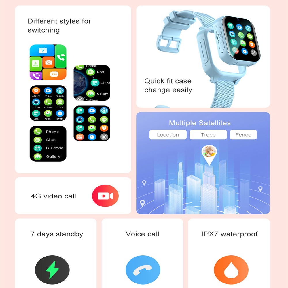 Смарт-часы для детей 4G GPS WI – обзор и цена Smartwatch Watches For 12 Year Old Boy