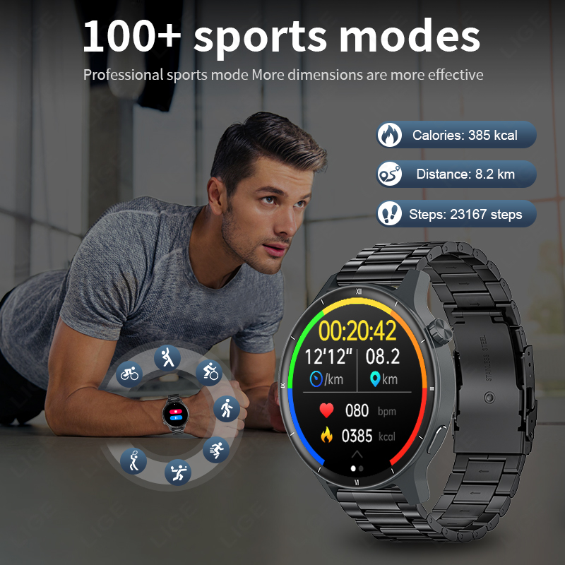 LIGE 3D Смарт-часы с динамичес – обзор и цена Smartwatch Latest Watches For Women