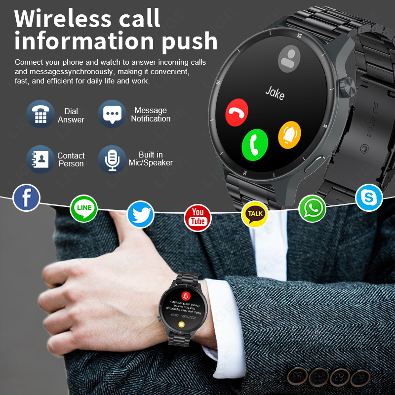 LIGE 3D Смарт-часы с динамичес – обзор и цена Smartwatch Latest Watches For Women