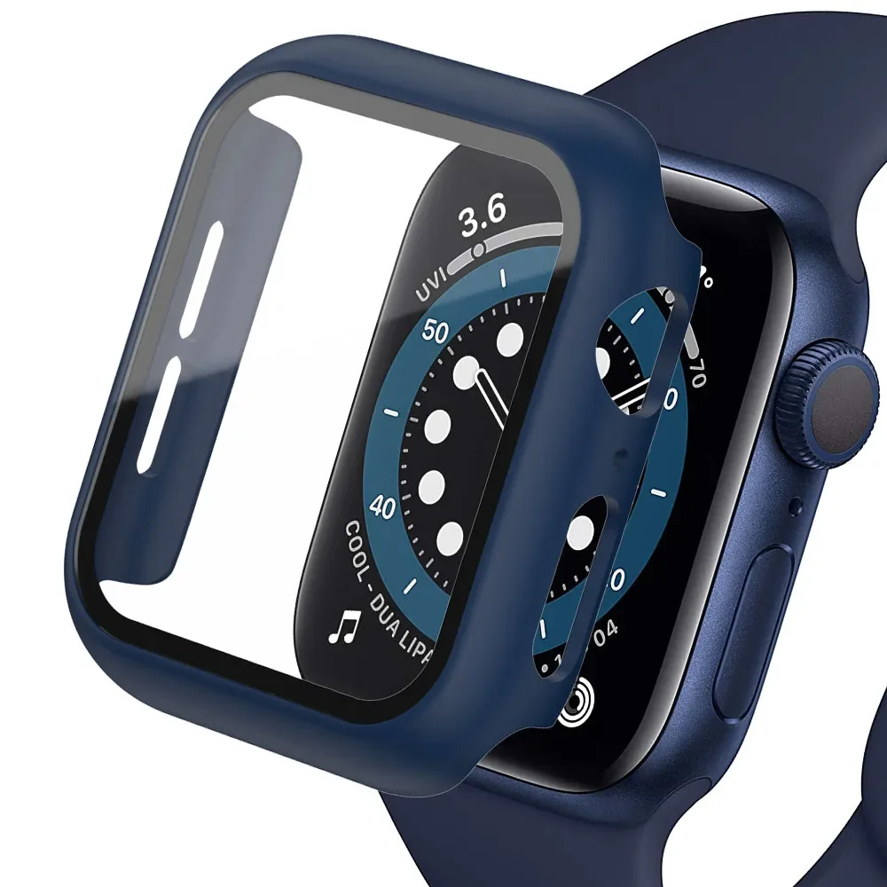 Закаленное стекло + чехол для  – обзор и цена Iwatch Smartwatch Series 7