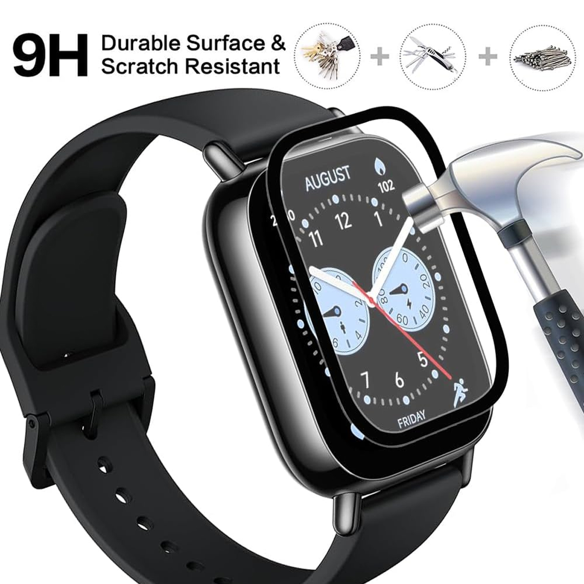 1-5 шт. 9D изогнутая защитная  – обзор и цена Smartwatch Watches Xiaomi